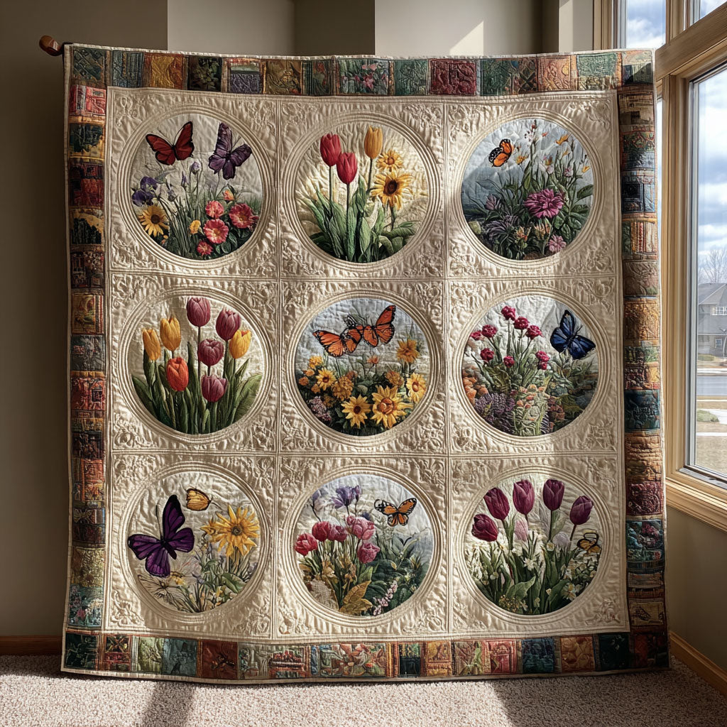 Butterfly Blossom Radiance CW1108061CL Quilt