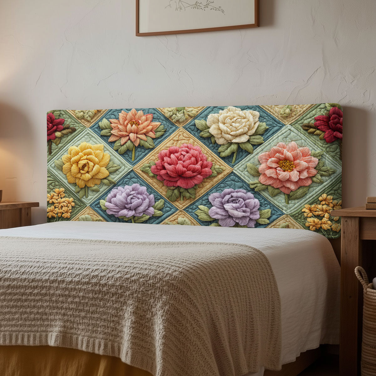 Cottage Garden CP2412011CL Quilted Headboard Slipcover