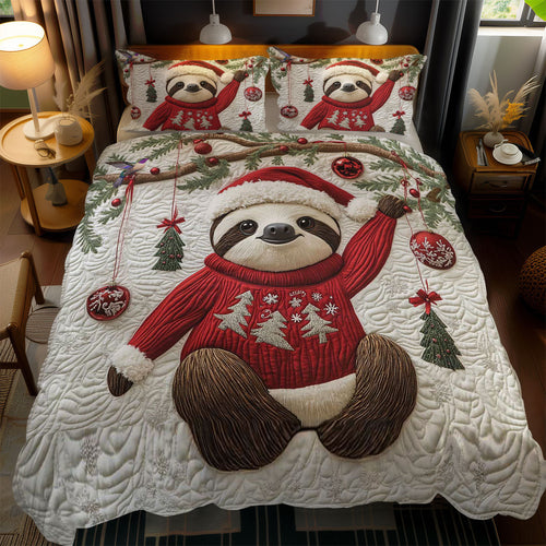 Santa Sloth Cozy WN1612058CL Duvet Cover Set