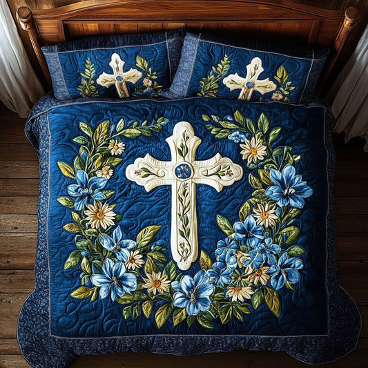 Blessed Blue Garden WY0508013CL Duvet Cover Set