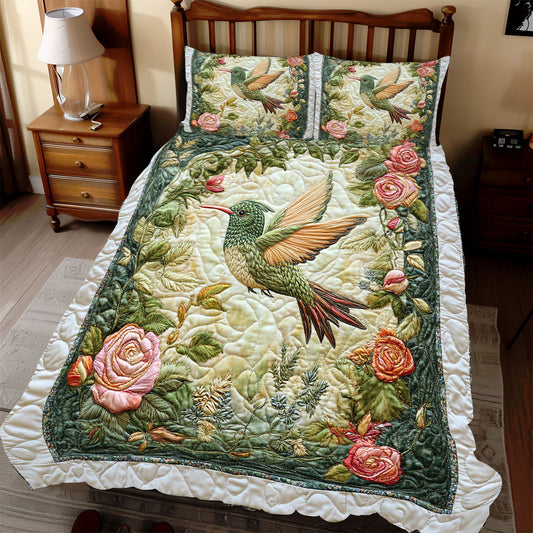 Bird Rose Flower WX0212053CL Duvet Cover Set