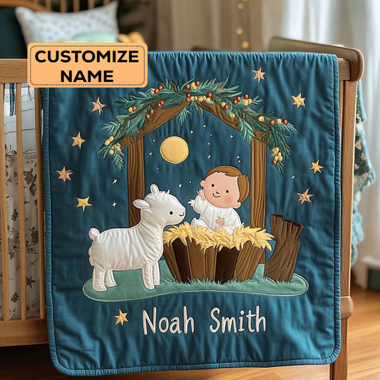 Tender Night WY2507022CL Personalized Baby Quilt