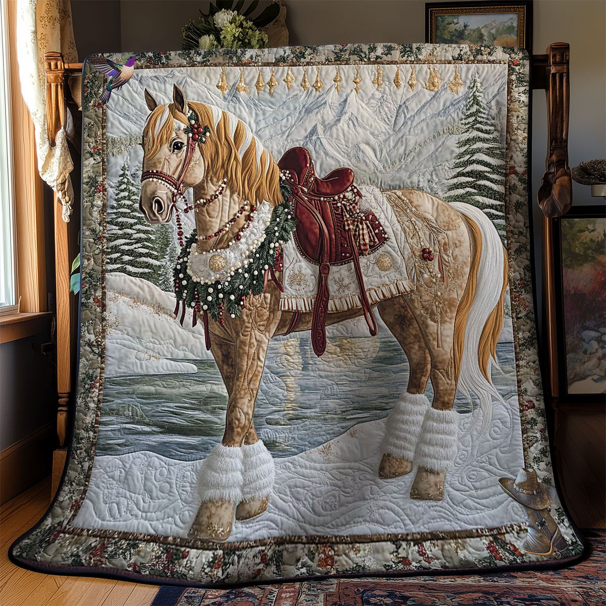 Majestic Holiday Horse WN2911032CL Quilt