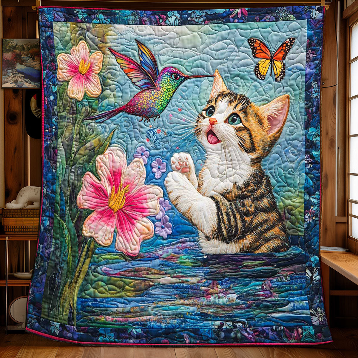 Naughty Little Cat WP2002021CL Quilt