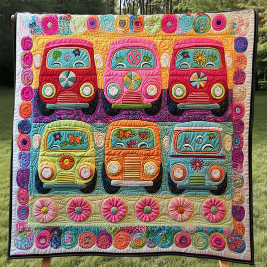 Retro Hippie Van WJ1004016CL Quilt