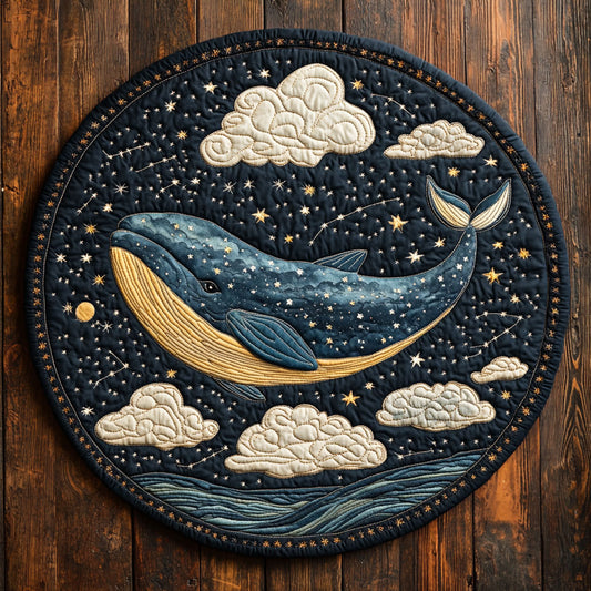 Celestial Whale CW1407014CL Quilted Round Mat