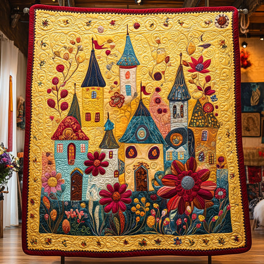 Fairy Bloom Village WY2807045CL Quilt