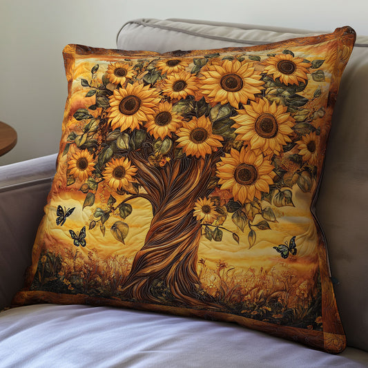 Sunflower Tree WX1401098CL Quilt Pillow Case