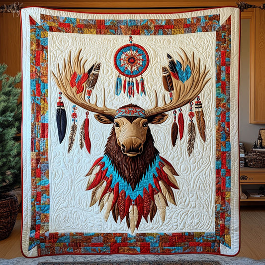 Tribal Moose WY1108026CL Quilt