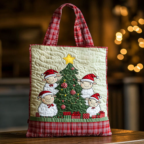 Sheep Holiday Magic WN1811108CL Quilted Tote Bag