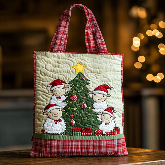 Sheep Holiday Magic WN1811108CL Quilted Tote Bag