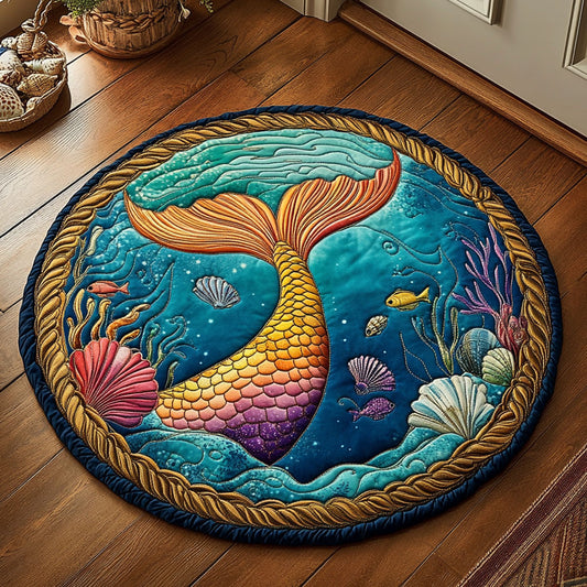Fish Tail CP1806010CL Quilted Round Mat