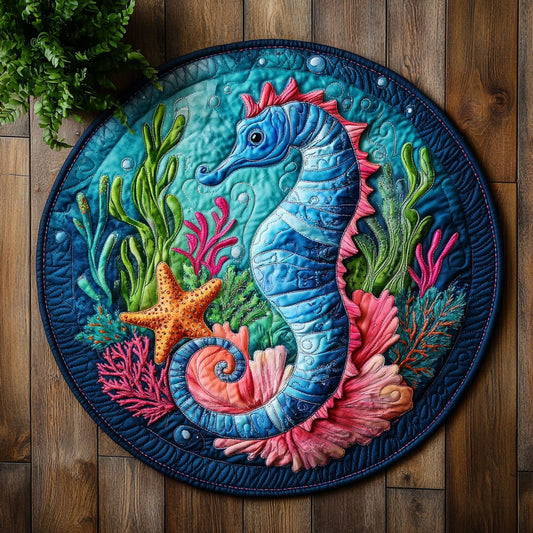 Seahorse CW1905253CL Quilted Round Mat