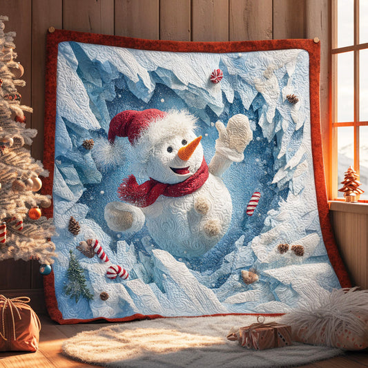 Joyful Snowman CW1111045CL Quilt