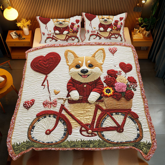 Corgi's Romantic Trip WP1612031CL Duvet Cover Set