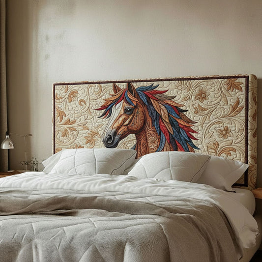 Feather Horse WJ1112009CL Quilted Headboard Slipcover