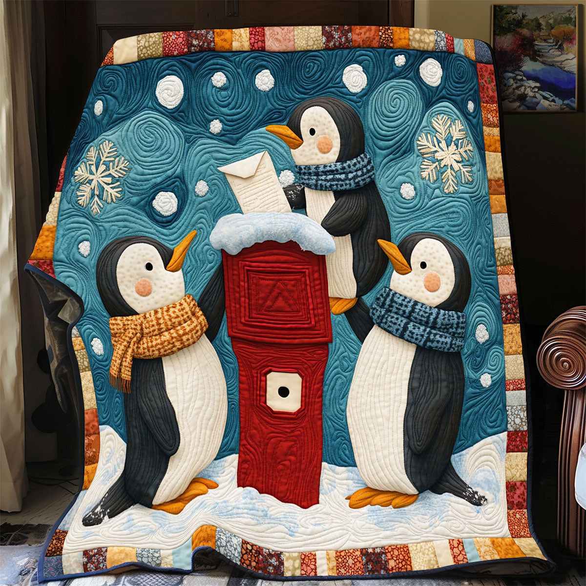 Penguin Letters CP1711008CL Quilt