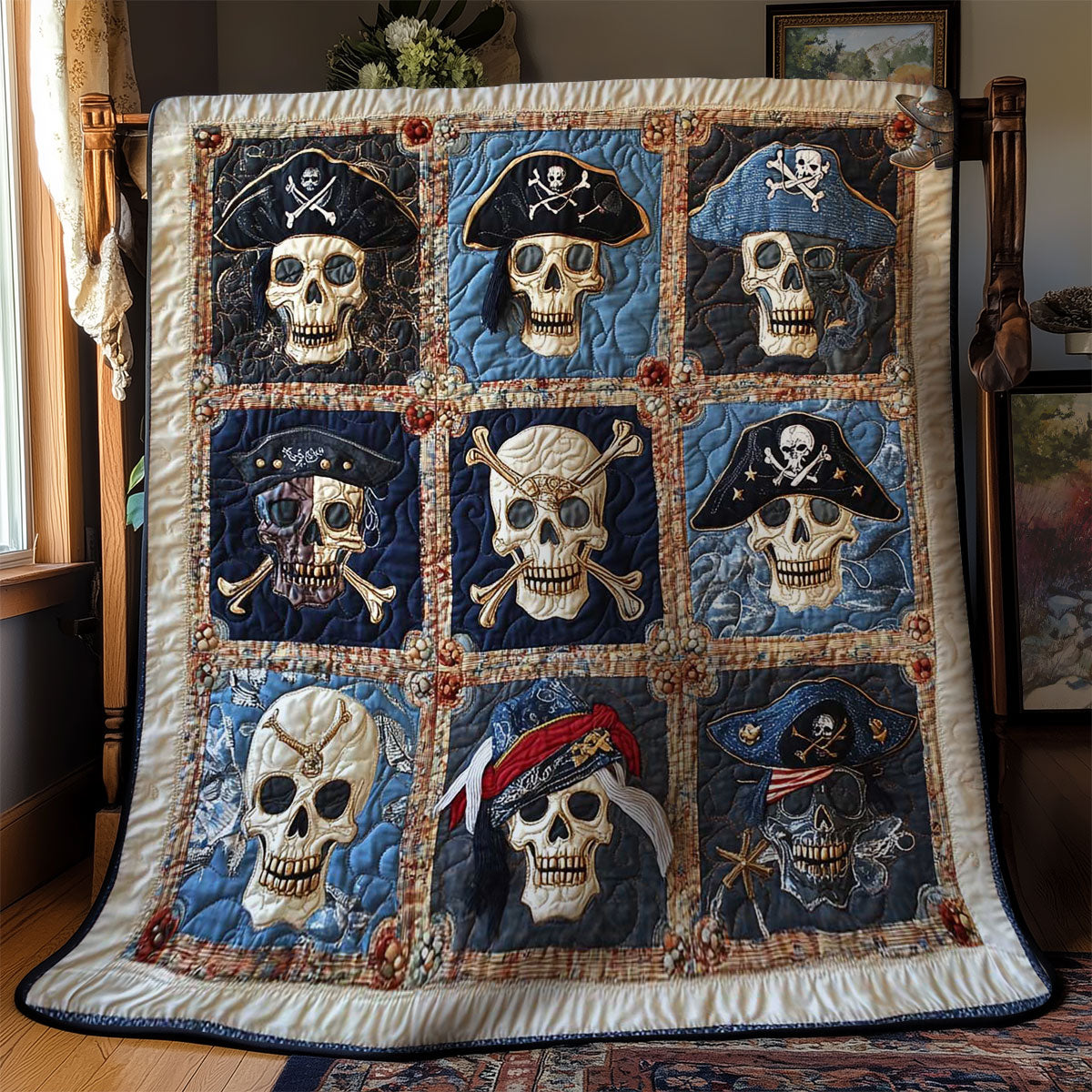 High Seas Skulls WN1212041CL Quilt