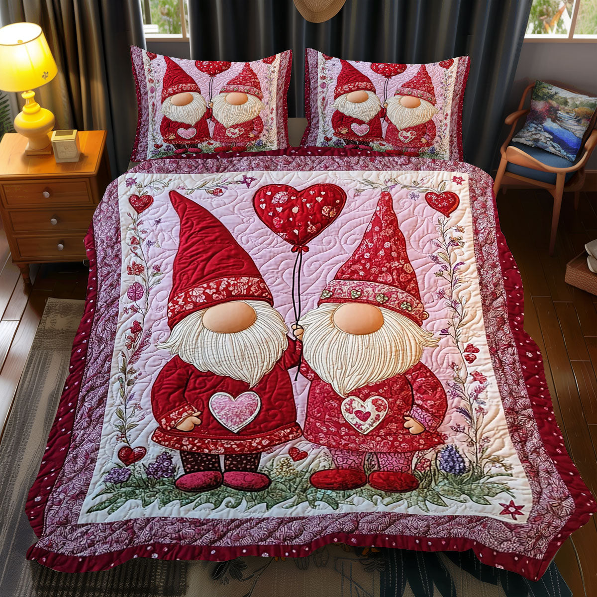 Valentine Gnome WJ0912050CL Duvet Cover Set