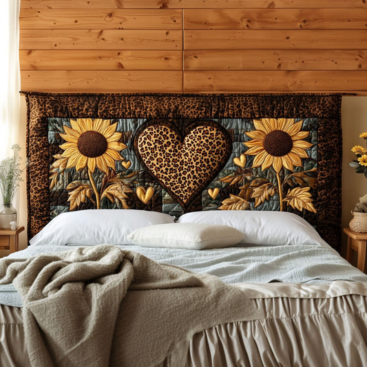 Sunflower Leopard KL2312012CL Quilted Headboard Slipcover