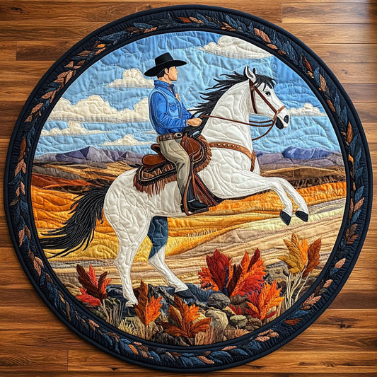 A Western Ride WY2008075CL Quilted Round Mat