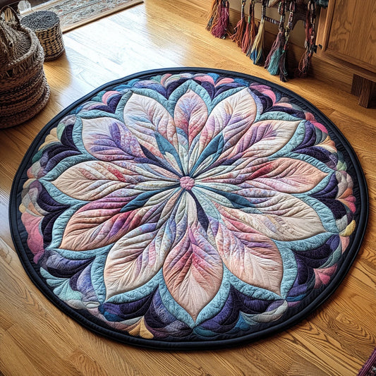 Mystic Flower WJ2504048CL Quilted Round Mat
