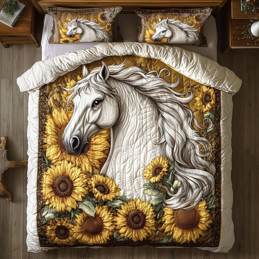 Sunflower White Horse WY0502058CL Duvet Cover Set