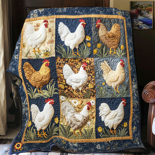 Fluffy Chicken  WX2612033CL Quilt