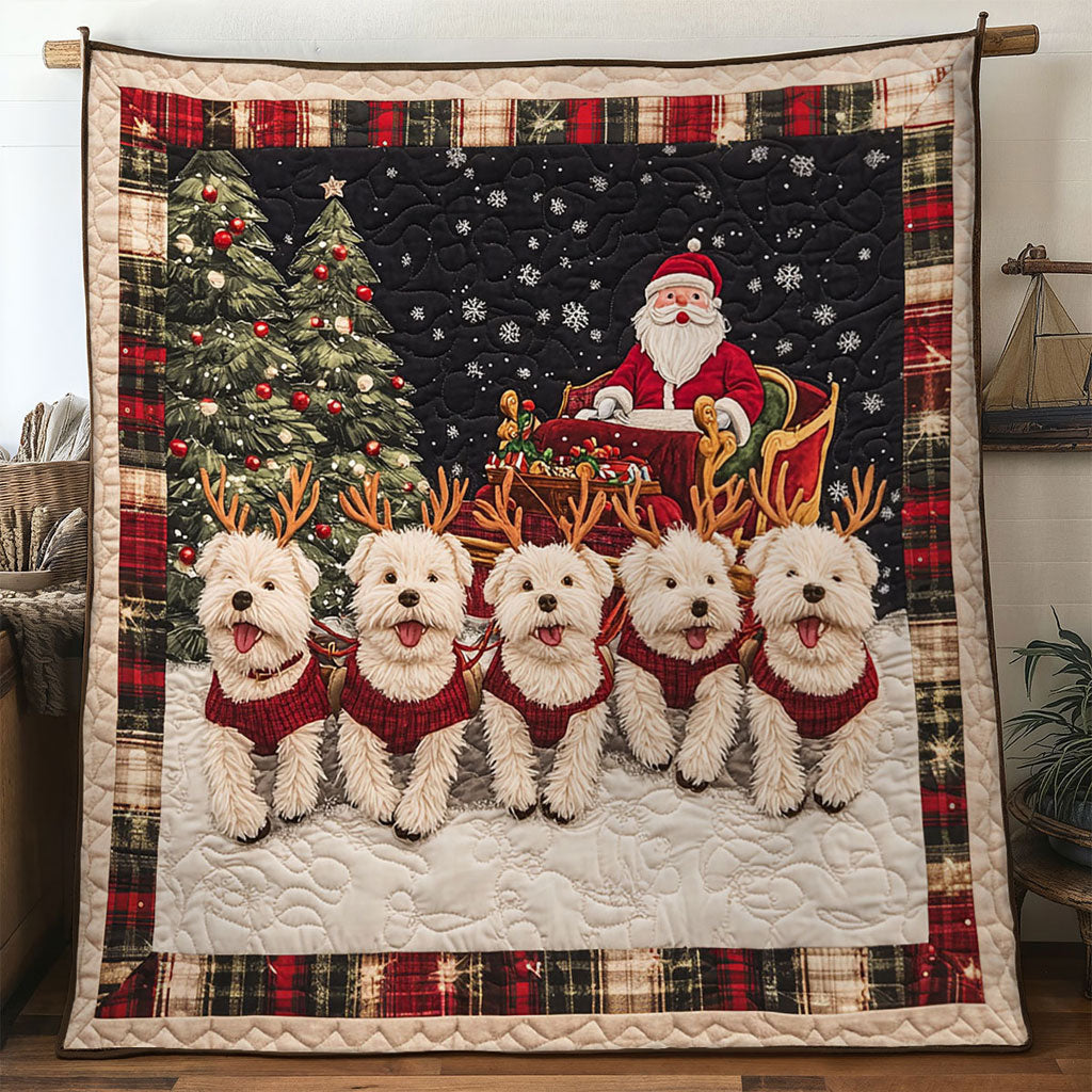 Rustic Terrier Noel WN1211092CL Quilt