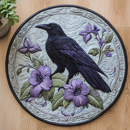 Mystic Raven CW0707034CL Quilted Round Mat