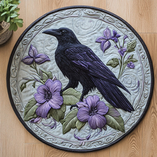 Mystic Raven CW0707034CL Quilted Round Mat