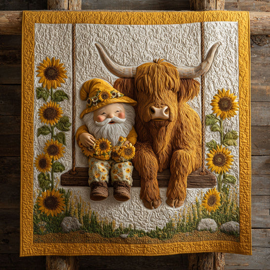Gnome and Cow CW2907029CL Quilt