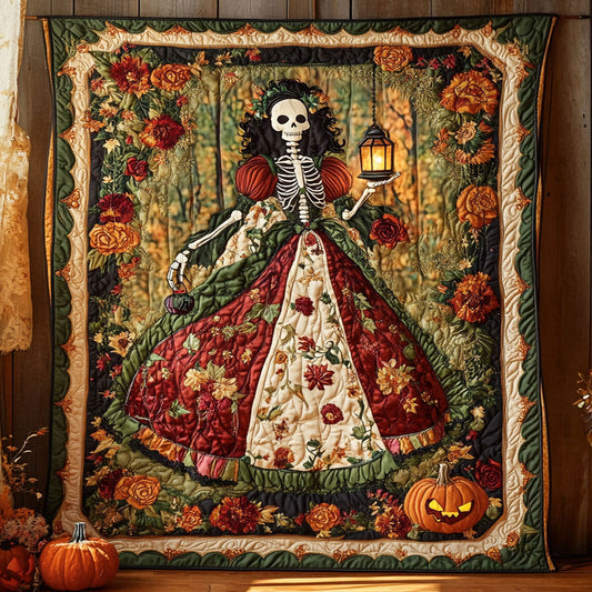 Vintage Skeleton Lady WN1908095CL Quilt