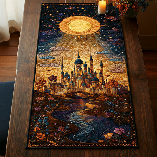 The Blue Spires CP2805003CL Quilted Table Runner