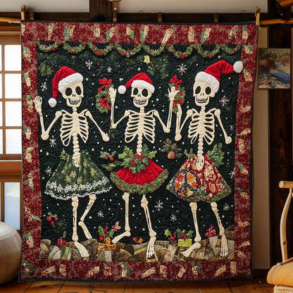 Christmas Rhythm Skeletons WN1112009CL Quilt