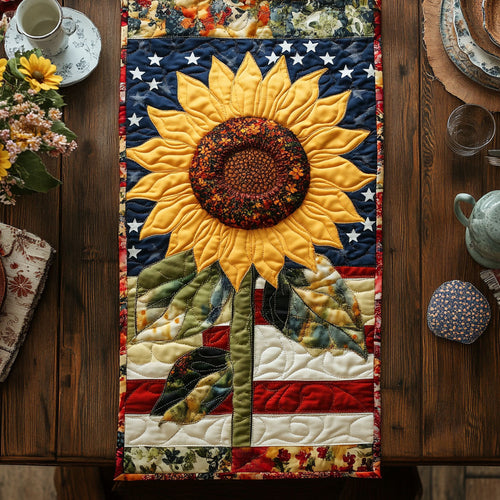 American Sunflower WN1206001CL Quilted Table Runner