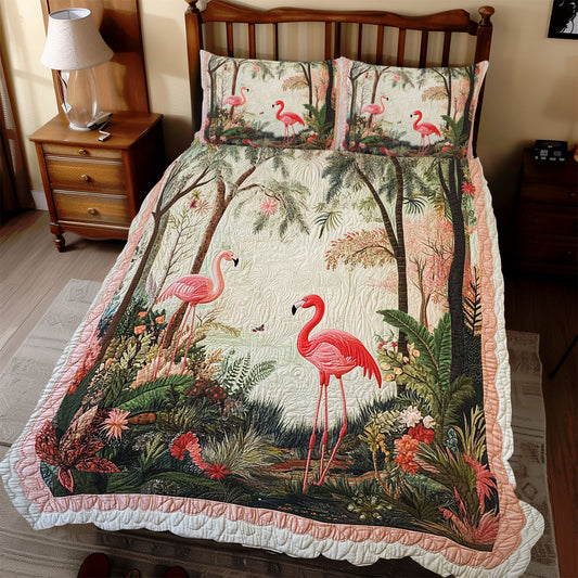 Flamingo In Lake WX0612060CL Duvet Cover Set
