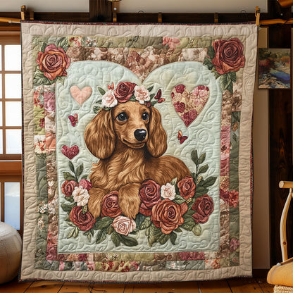 Crowned Dachshund WN0907017CL Quilt