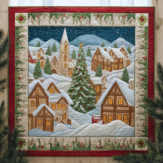 Festive Village CW2510042CL Quilt