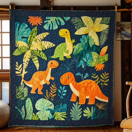 Dinosaurs In The Jungle WY1302037CL Quilt