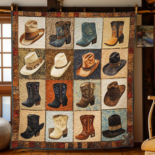 Rustic Boot And Hat WN3110018CL Quilt