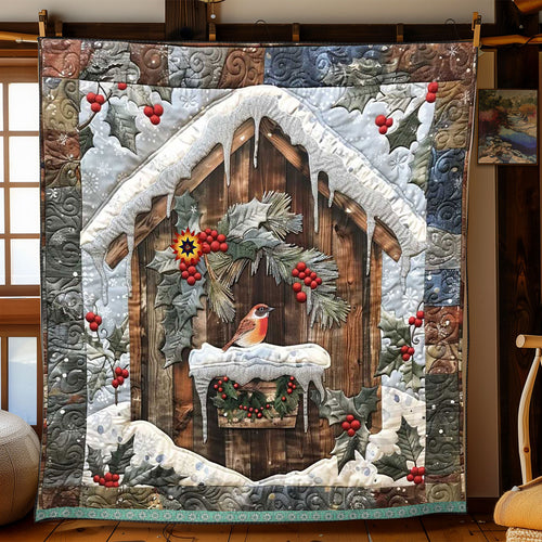 Cardinal Winter Tree House WP3010009CL Quilt