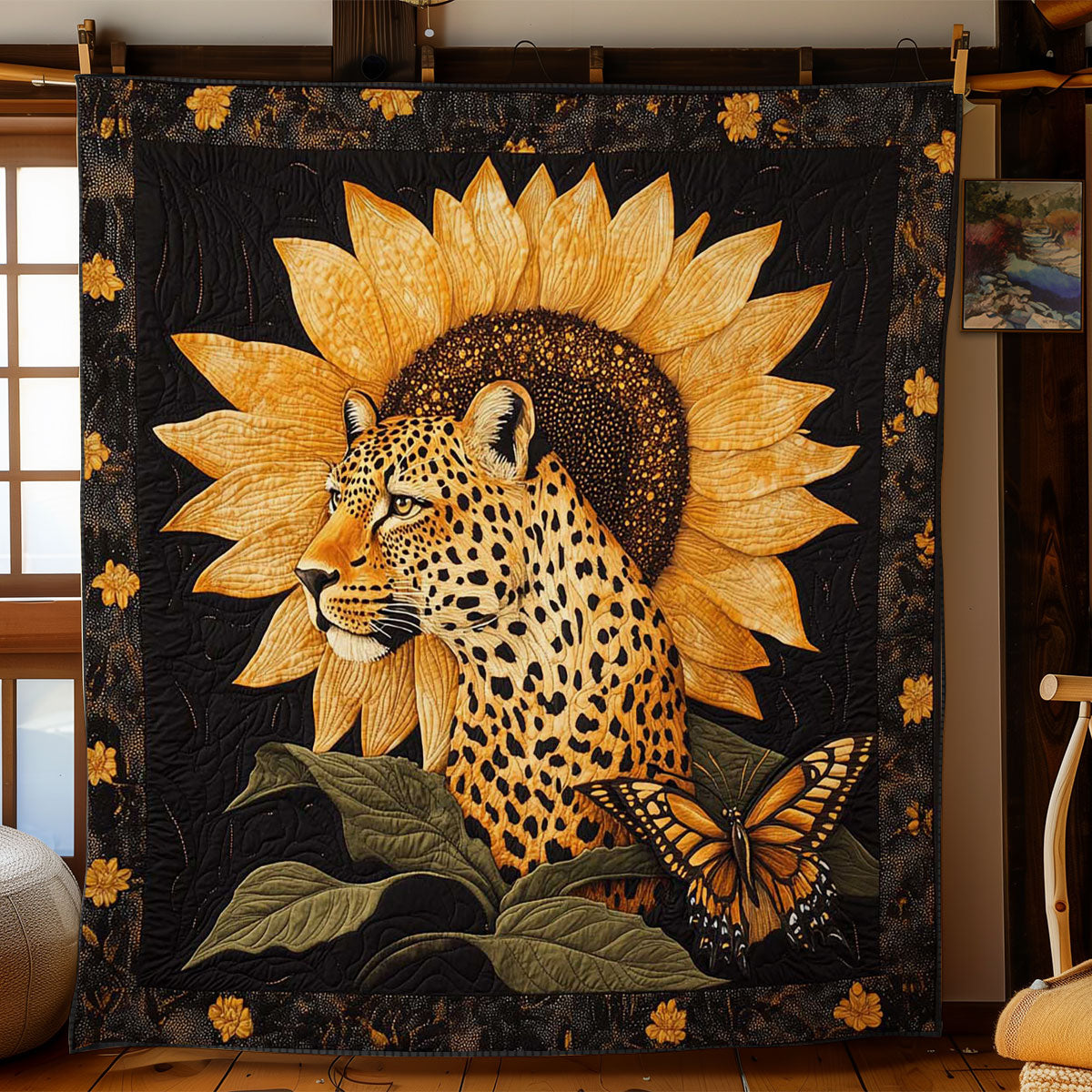 Sunflower Leopard WN1404082CL Quilt