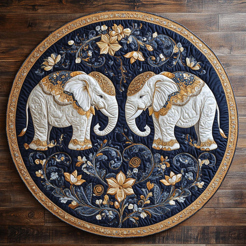 Royal Elephant CW2508038CL Quilted Round Mat