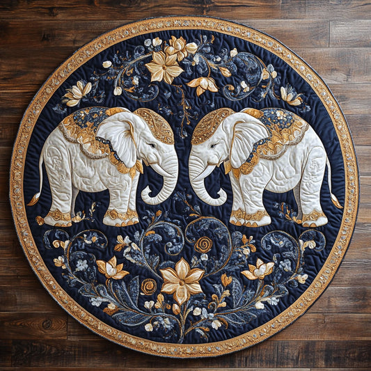 Royal Elephant CW2508038CL Quilted Round Mat