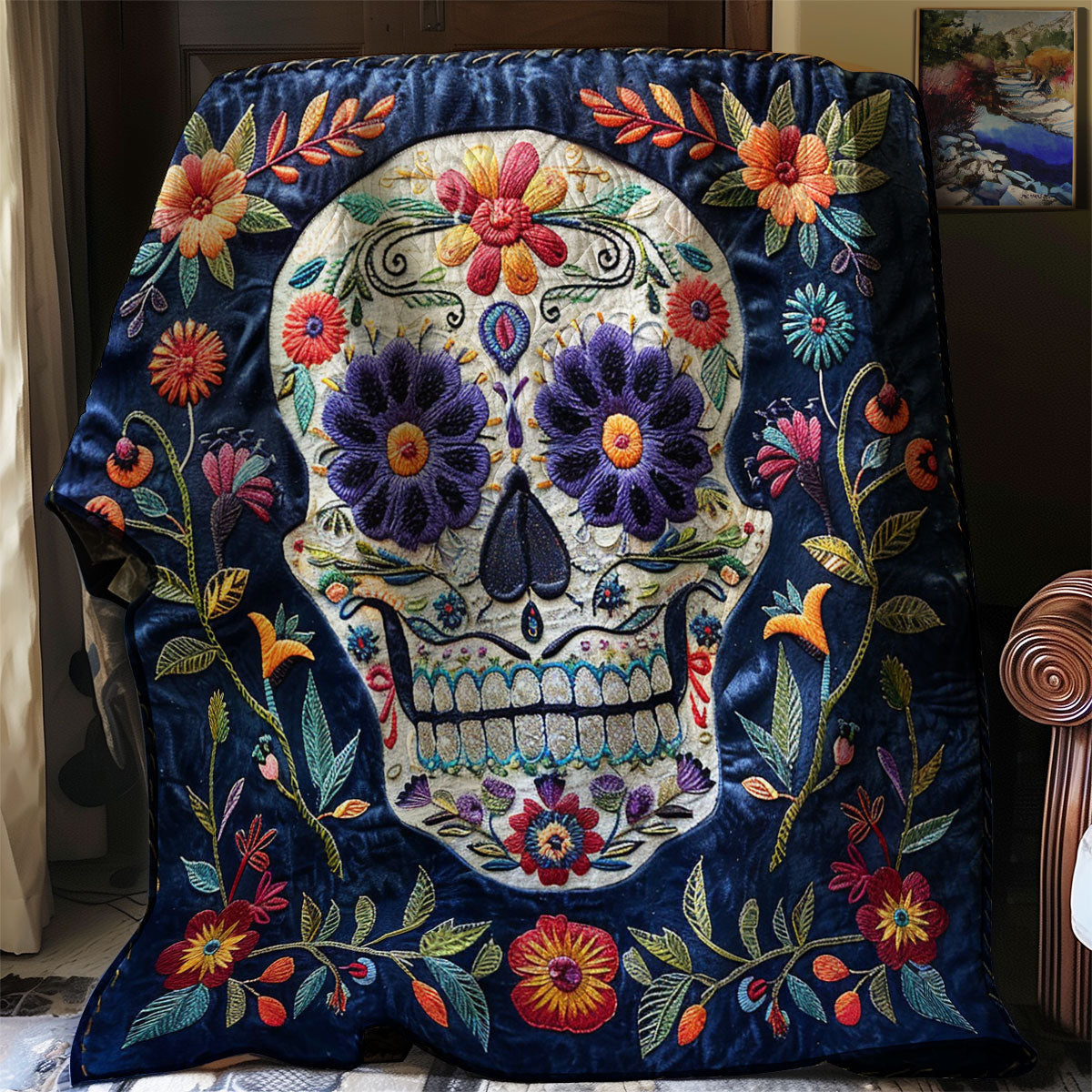Sugar Skull WJ0401017CL Quilt