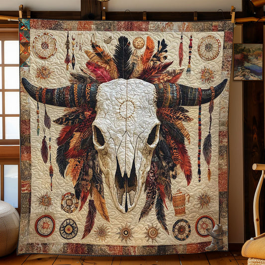 Sacred Cow Skull WN0412077CL Quilt
