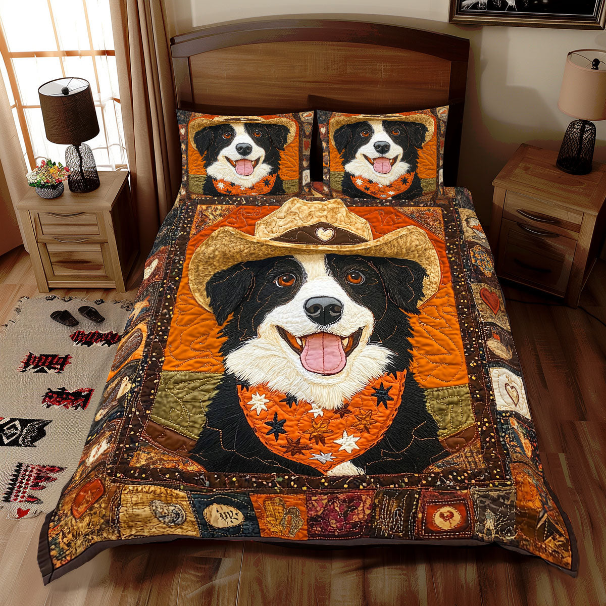 Border Collie WX2012064CL Duvet Cover Set