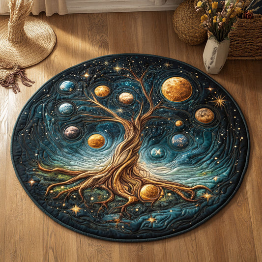 Universe Blossom WY0107048CL Quilted Round Mat