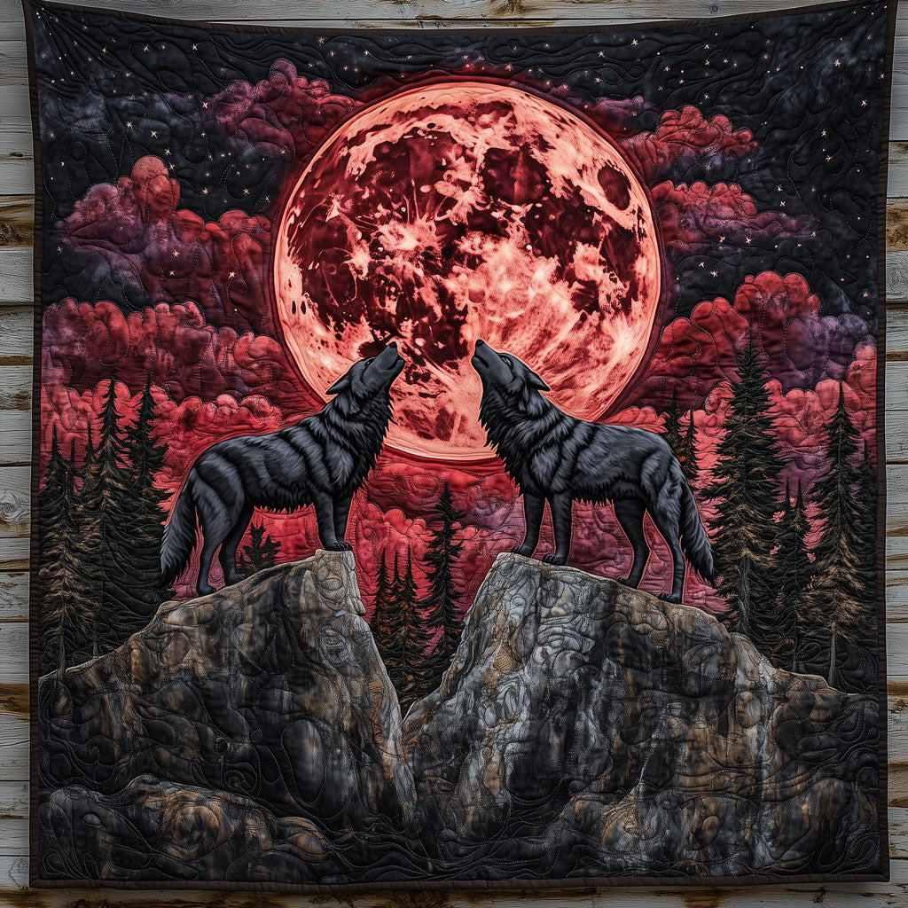 Wolves Under Blood Moon LT1809021CL Quilt